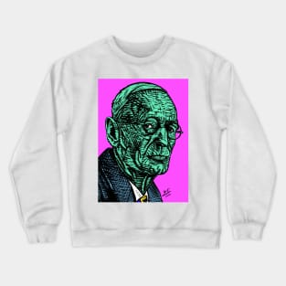 HERMANN HESSE ink and acrylic portrait .1 Crewneck Sweatshirt